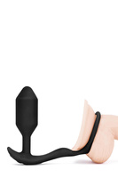 Korek analny Vibrating Snug & Tug Black b-Vibe