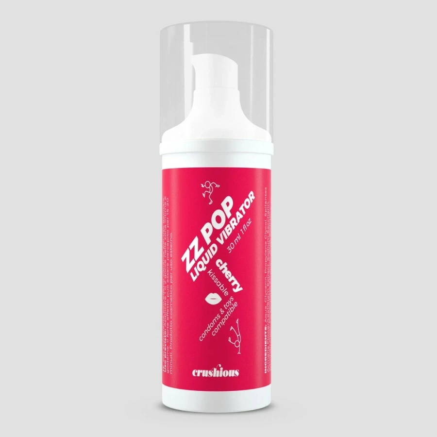 ZZ Pop Kissable Liquid Cherry 30 ml – żel smakowy z efektem wibrującym