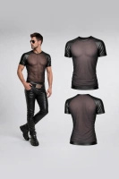 T-shirt Z Siateczki Z Perforowanymi Rękawami Dan Czarny Regnes