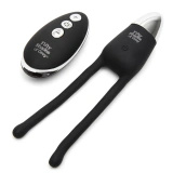 Fifty Shades of Grey Relentless Vibrations – wibrator dla par z pilotem, USB, czarny