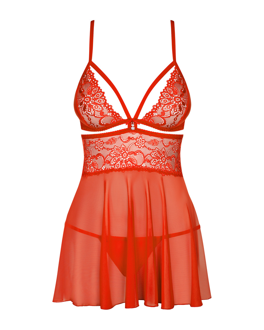 838-Bab-3 Babydoll Ze Stringami Obsessive