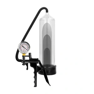Pumped by Shots Elite pompka próżniowa do penisa z manometrem, 23 cm
