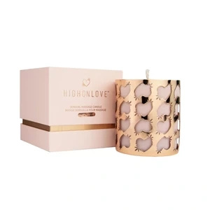 HighOnLove Rosebuds – świeca do masażu 250 ml, wosk sojowy z olejem konopnym