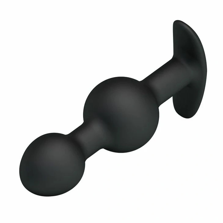 Weighted Double Plug podwójny korek analny z obciążeniem, czarny