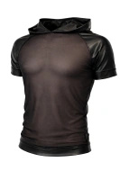 T-shirt Z Kapturem I Rękawami Raglan Wetlook Magnus Czarny Regnes