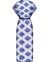 Flowlace peniuar kolor niebieski - Obsessive