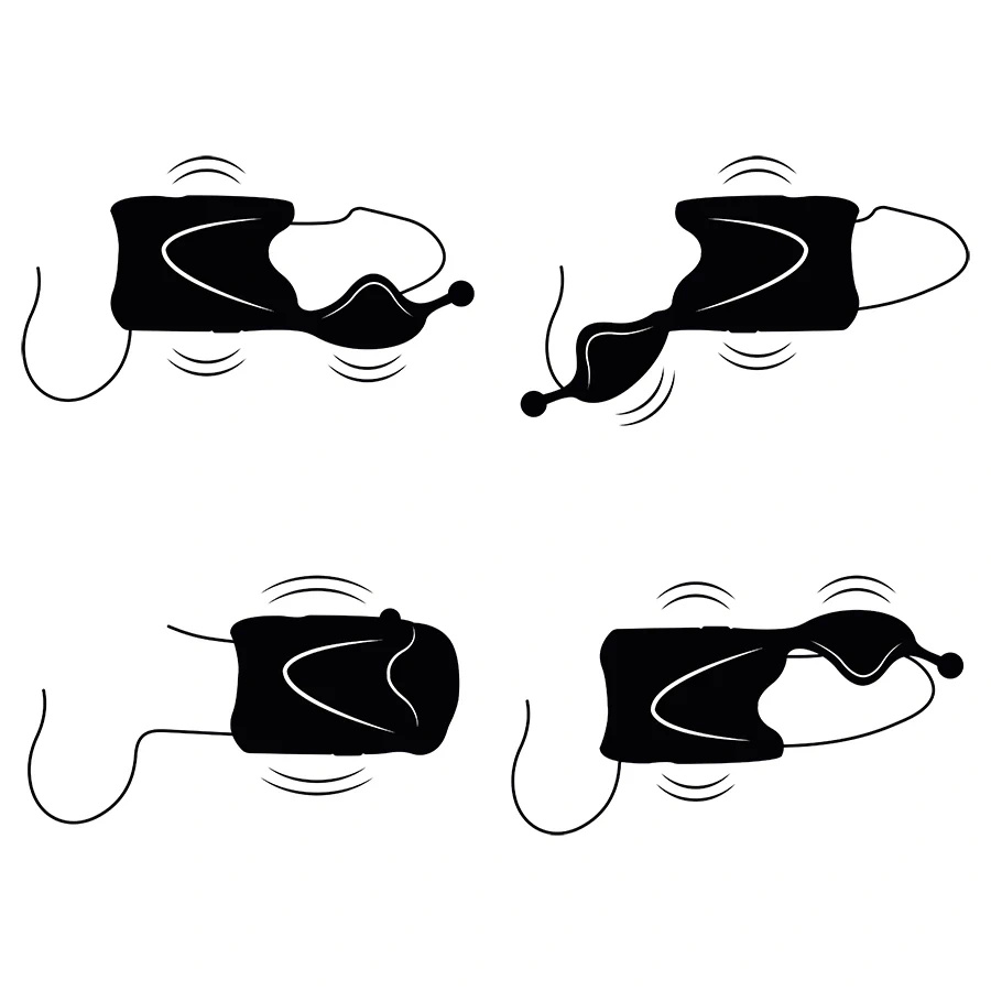 Jamyjob masturbator wibracyjny, silikon, 9 trybów, USB, wodoodporny