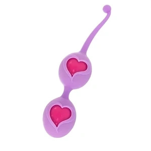 FeelzToys Desi Purple – kulki gejszy z silikonu medycznego 3,9 cm