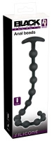 Black Velvets kulki analne silikonowe, 13 kul, 50 cm, czarne