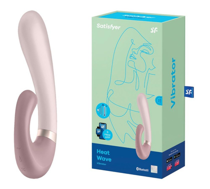 Wibrator do punktu G Heat Wave Connect App Mauve Satisfyer