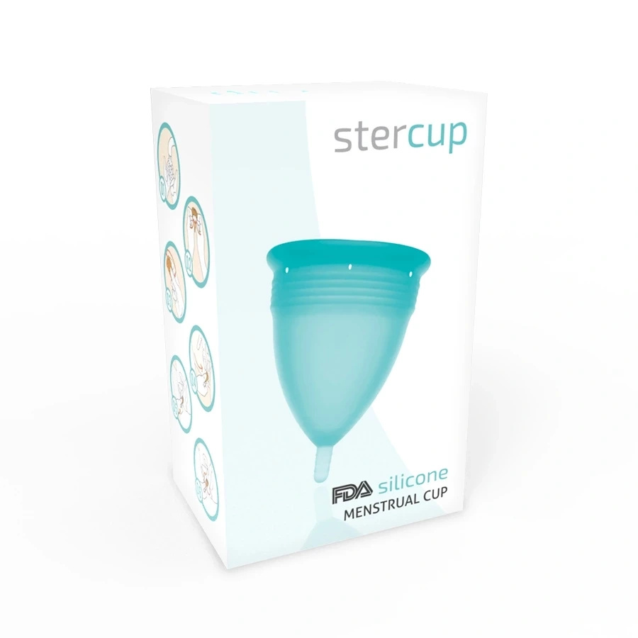 Stercup kubeczek menstruacyjny S, akwamaryna, silikonowy, 15 ml