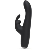 Fifty Shades of Grey Greedy Girl Slimline Rabbit wibrator króliczek ładowany USB, czarny
