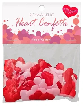 Kheper Games konfetti Heart w kształcie serduszek, wodoodporne, czerwone