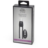 Fifty Shades of Grey Relentless Vibrations – wibrator dla par z pilotem, USB, czarny