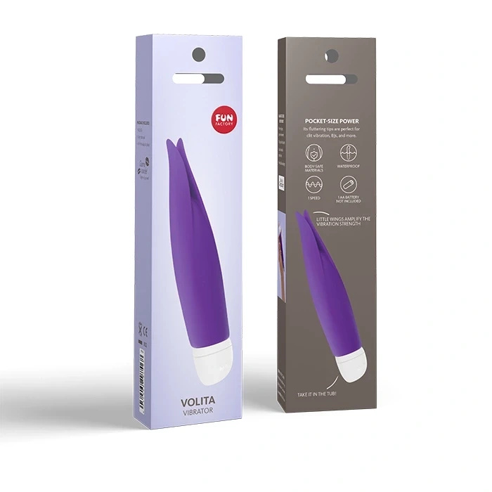 Fun Factory Volita Violet mini wibrator silikonowy, fioletowy, 16 cm