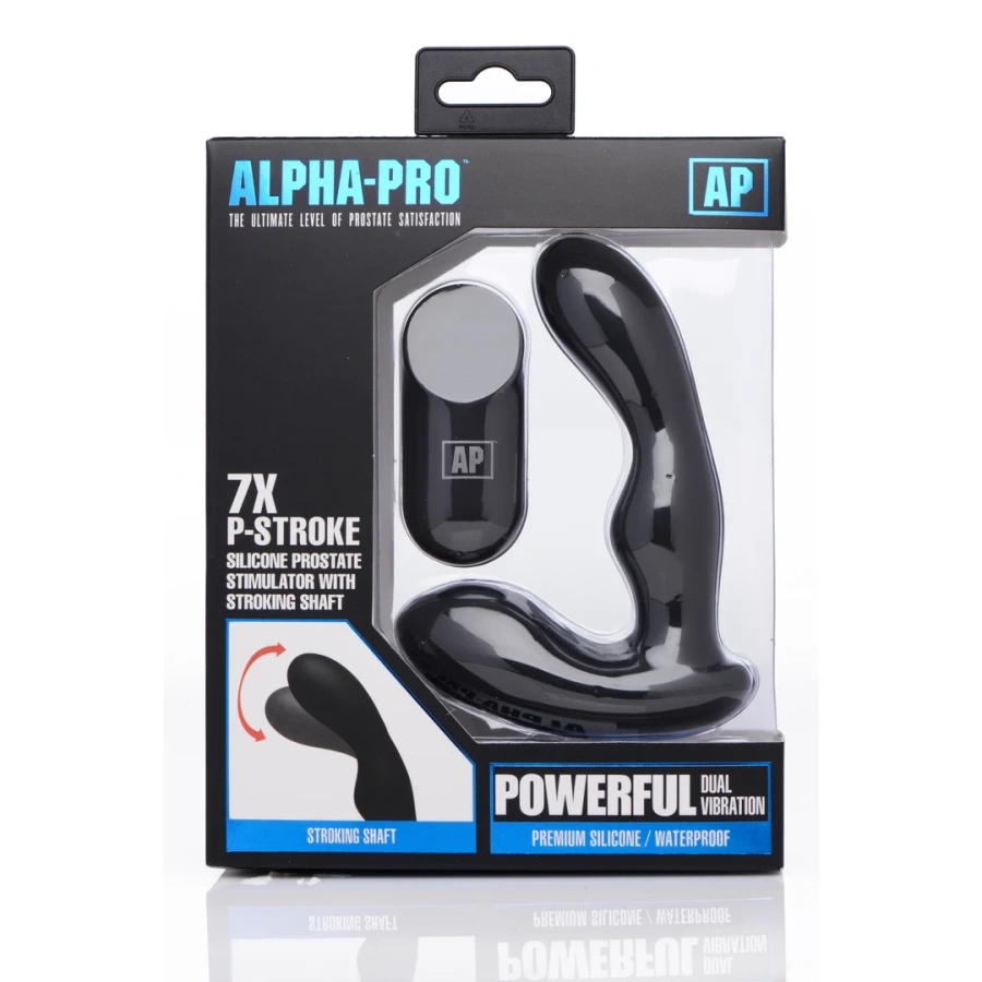 XR Brands 7x P-Stroke masażer prostaty z pilotem, 7 trybów, silikon