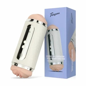 Teazers Electric Double-Sided dwustronny masturbator z 12 trybami wibracji i dźwiękiem