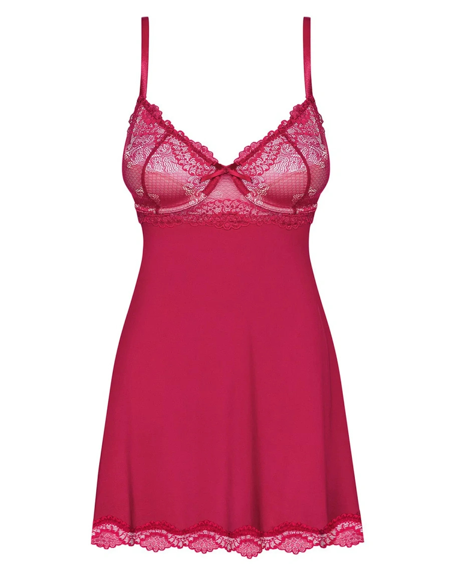 Rosalyne babydoll i stringi czerwone - przełamanie barier Obsessive