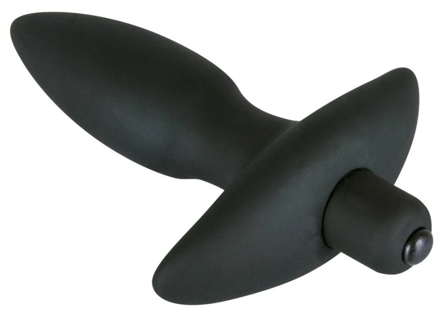 Black Velvets model 13 cm – kompaktowy korek analny z wibracją i uchwytem