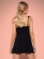 Charmea babydoll i stringi - czarne - zjawiskowo kobieca Obsessive