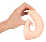 Realistixxx Double Fucker pierścień elastyczny z nakładką 18 cm, cielisty