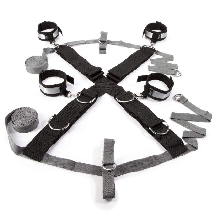 Fifty Shades of Grey Over the Bed Cross – zestaw wiązań łóżkowych regulowanych