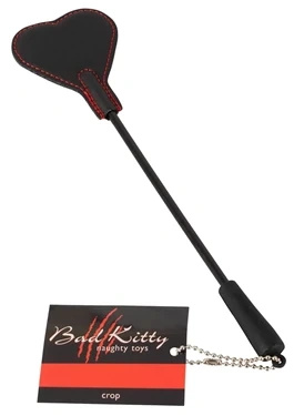Bad Kitty dwustronna packa w kształcie serca, czarna, 25 cm