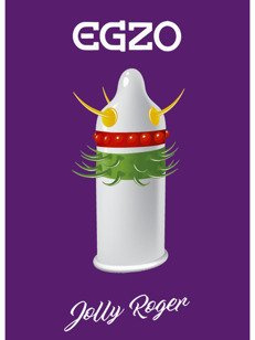 EGZO - Jolly Roger - prezerwatywa z wypustkami