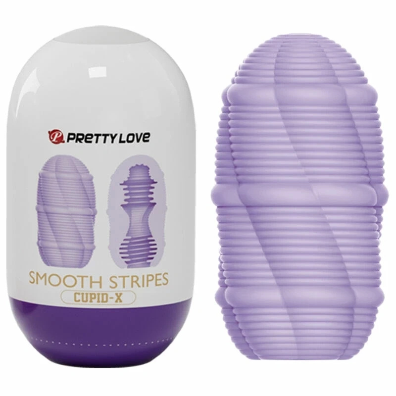 Pretty Love Cupid z gładkimi paskami – elastyczny masturbator