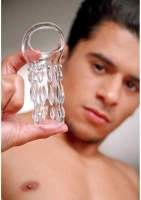 XR Brands Crystal Sleeve osłona TPR 11,4 cm, przezroczysta