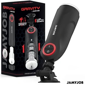 Jamyjob Gravity – automatyczny masturbator, 5 trybów, czarny