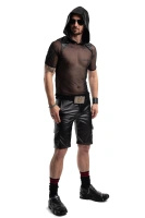 T-shirt Siateczkowy Z Kapturem Wetlook Tito Czarny Regnes