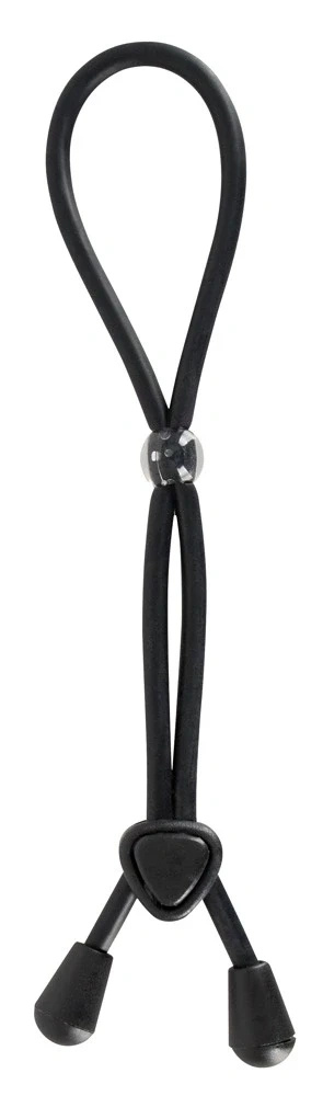Bad Kitty pierścień regulowany z suwakiem czarny, silikonowy, 38 cm