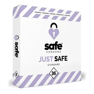 Safe Just Safe 36 szt. prezerwatywy klasyczne, anatomiczny kształt