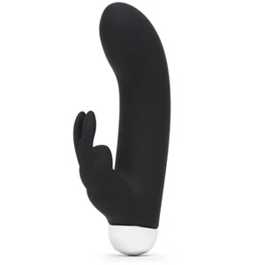 Fifty Shades of Grey Greedy Girl Mini Rabbit – wibrator króliczek USB, czarny, wodoodporny