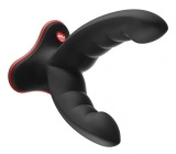 Fun Factory Ryde dildo podwójne z przyssawką, czarne, 12,3/10 cm