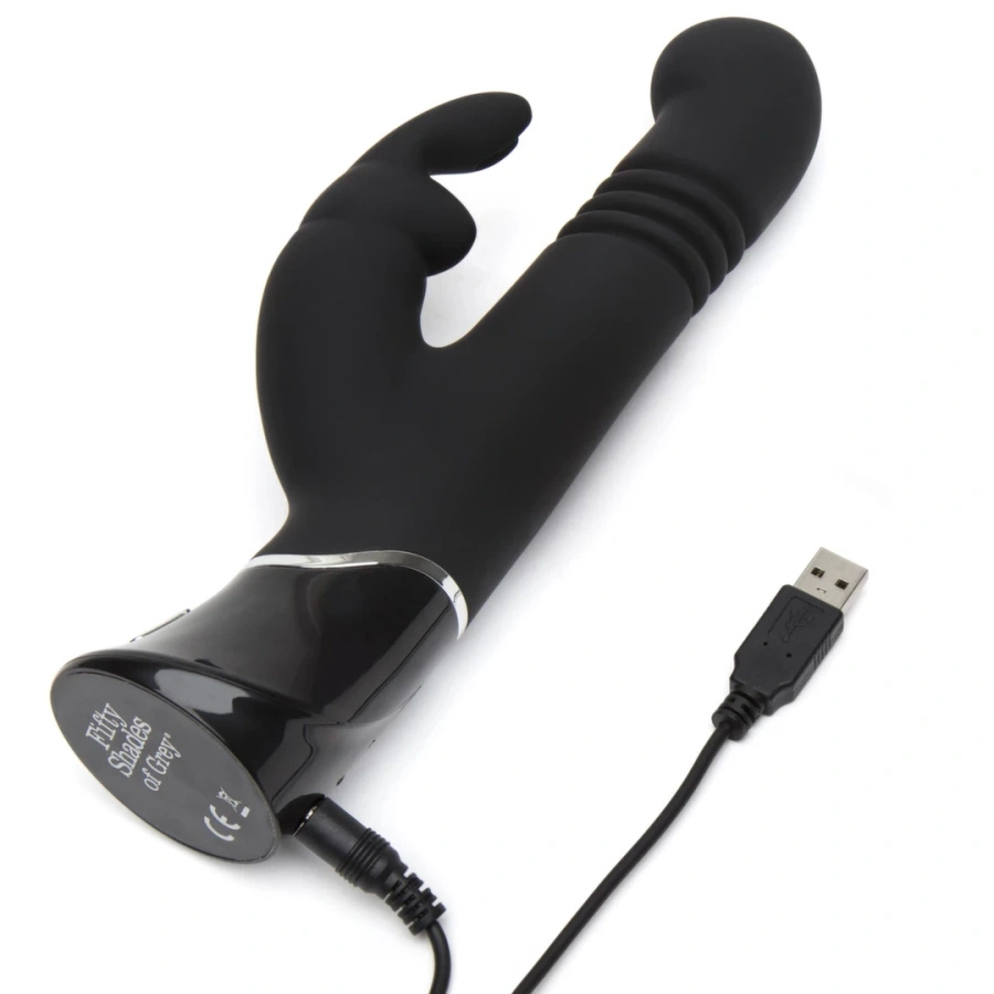 Fifty Shades of Grey Greedy Girl Rabbit G-Spot pulsacyjny wibrator, czarny