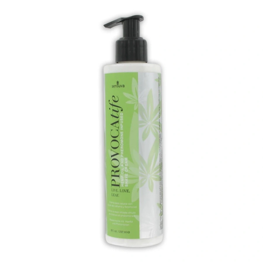 Sensuva Provocatife krem do golenia z olejem konopnym i feromonami 240 ml
