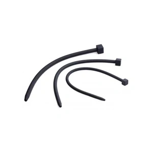 XR Brands Master Series zestaw 3 silikonowych sond cewkowych z nakrętkami, czarne