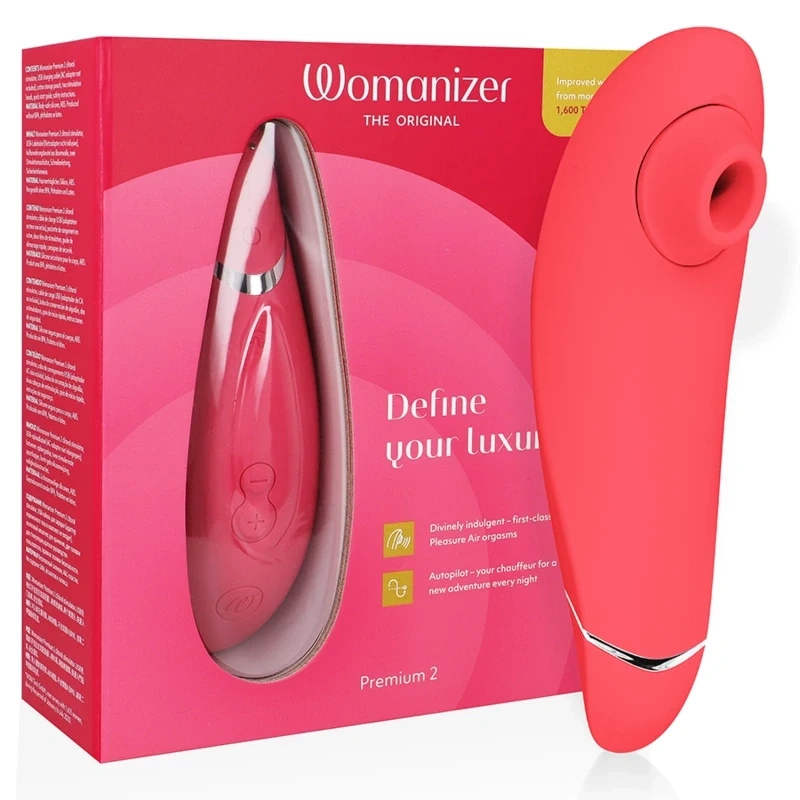 Womanizer Premium 2 malinowy – zaawansowany stymulator z technologią Smart Silence