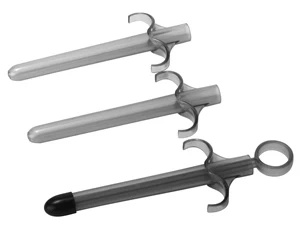 XR Brands Lube Injector aplikator do lubrykantu z 3 wymiennymi końcówkami