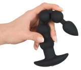 Black Velvets model 60383 – silikonowy korek analny z wibracją, czarny
