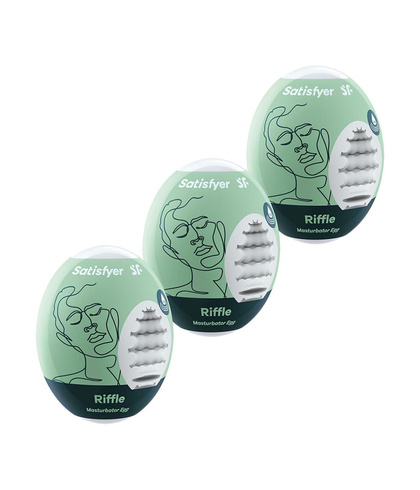 Zestaw masturbatorów Eggs set of 3 Riffle Satisfyer