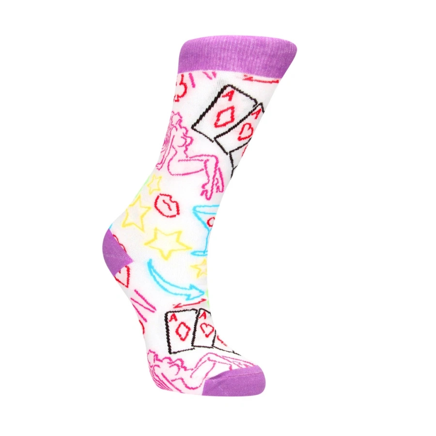 Shots Strip Poker Socks skarpetki damskie rozmiar 36-41 kolorowy wzór