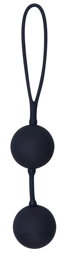 Black Velvets kulki gejszy z pętelką czarne, silikonowe, 54 g