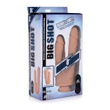 Curve Toys dildo podwójne silikonowe z przyssawką 20,5 cm