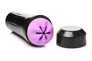 XR Brands Wormhole masturbator z teksturowanym wnętrzem i silikonową zatyczką