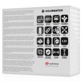 WEARWATCH WATCHME Dual Technology wibrator typu U z pilotem na nadgarstek, fuksja/czarny