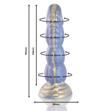 EPIC Poseidon – silikonowe dildo Objęcie Morza, 22 cm, niebieskie