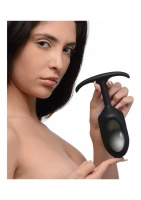 XR Brands Heavy Hitter Comfort Plug korek analny silikonowy z obciążnikiem, bardzo duży